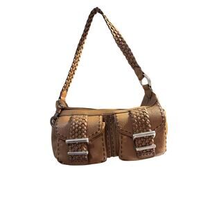 Brighton shoulderbag in tan pebble leather